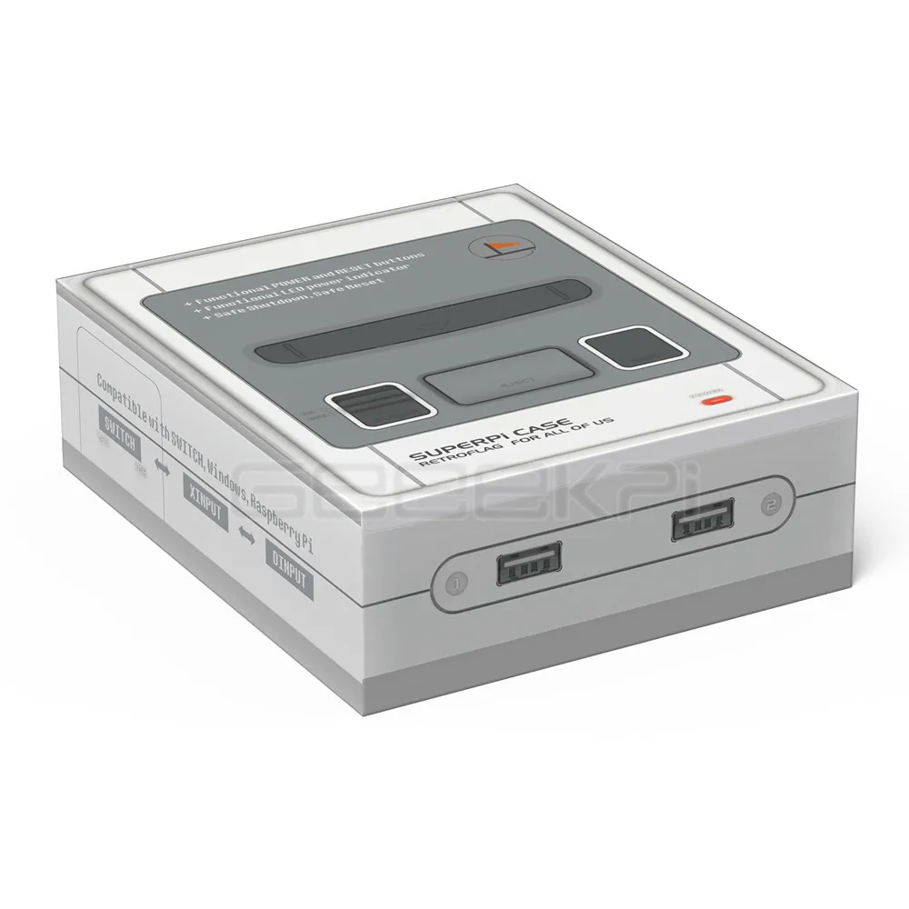 В наличии! Оригинальный чехол GeeekPi Retroflag SUPERPi J NESPi с дополнительным игровым