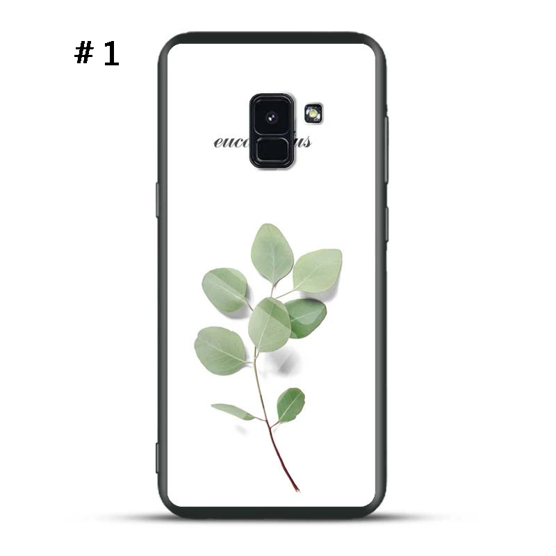 Cute Tempered Glass Case For Samsung Galaxy A5 A6 A7 A8 2018 A6plus A8plus A8star A9star S7 Edge Cases Soft TPU Cover |