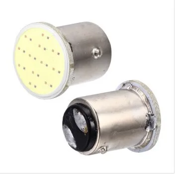 2 шт. P21 5W 1157 COB 12v авто светодиодный АВ реактивной лампы Задний Поворотная