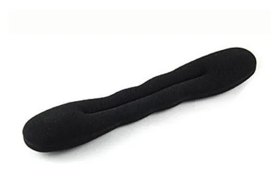 

50pcs Lots Black Sponge Magic Bun Hair Styling Maker Tool Clip Twist 2 Sizes Free