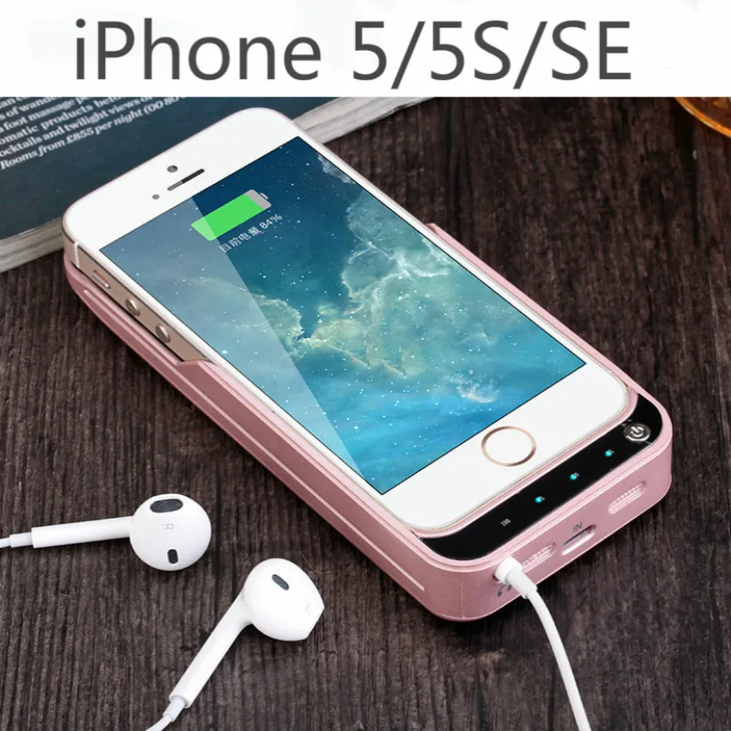 Портативный резервный чехол для внешнего аккумулятора 4200 мАч iPhone 5 5S 5C SE