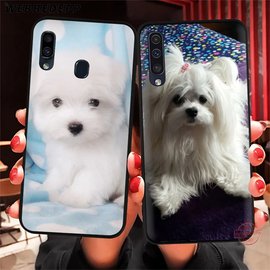 WEBBEDEPP потрясающий мягкий чехол для телефона с надписью I Love My Maltese Dog Для Samsung A50s A40s