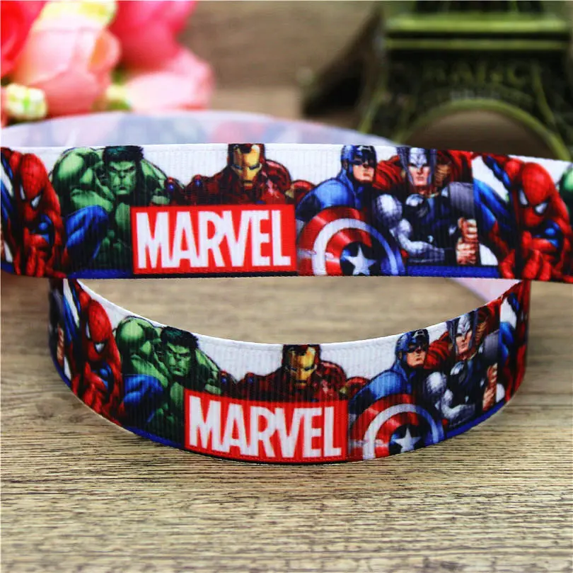 5 DUWES 7/8 '' Герой Marvel лев мультфильм напечатанный grosgrain ленты аксессуар hairbow головной убор DIY украшения 22 мм D752 - Цвет: 5
