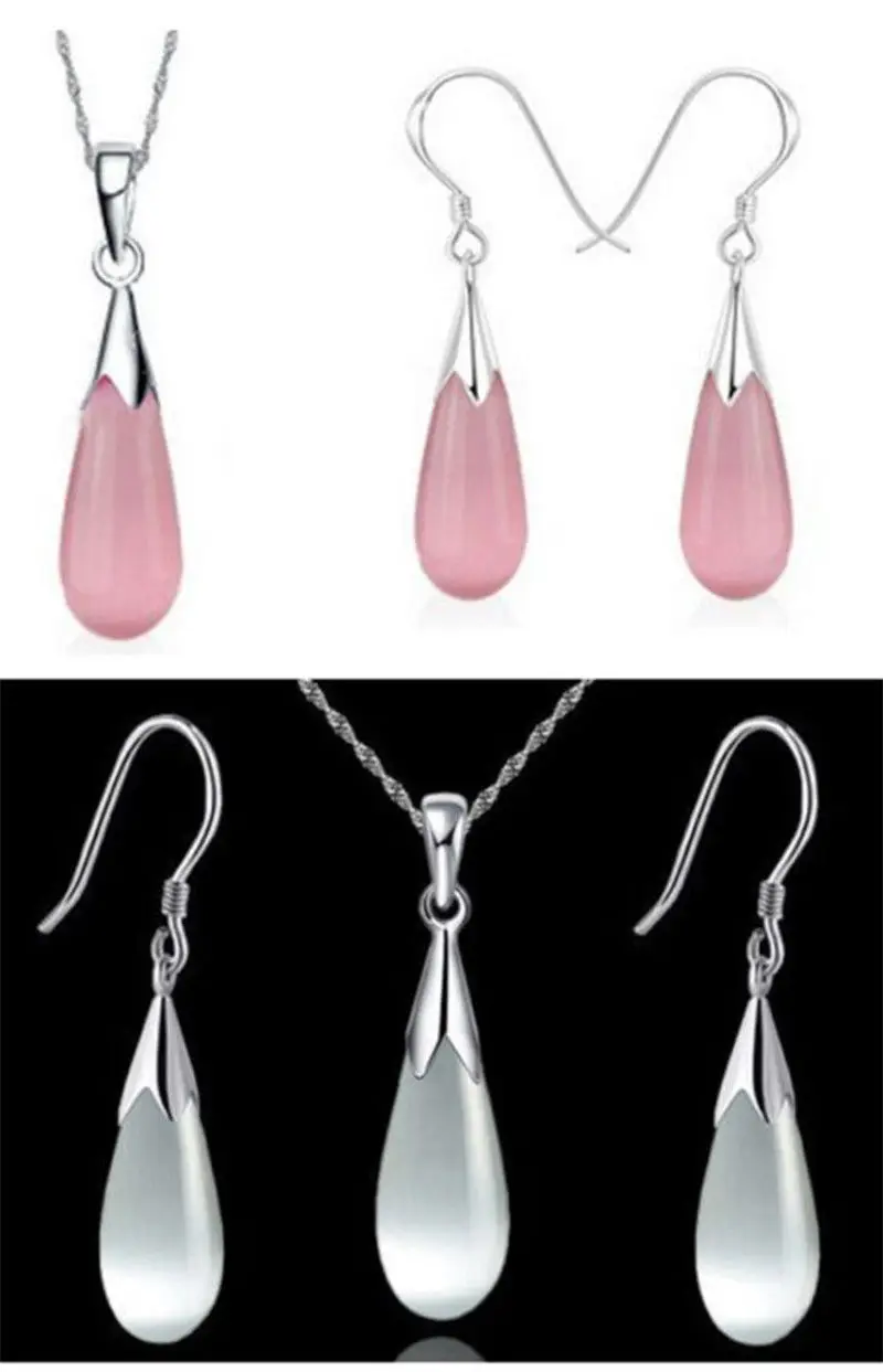 Серьги-подвески из стерлингового серебра 925 пробы с подвеской в виде капли воды