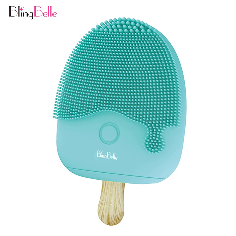 BlingBelle Мини электрическая Очищающая щетка для лица мытья 90 дней с использованием