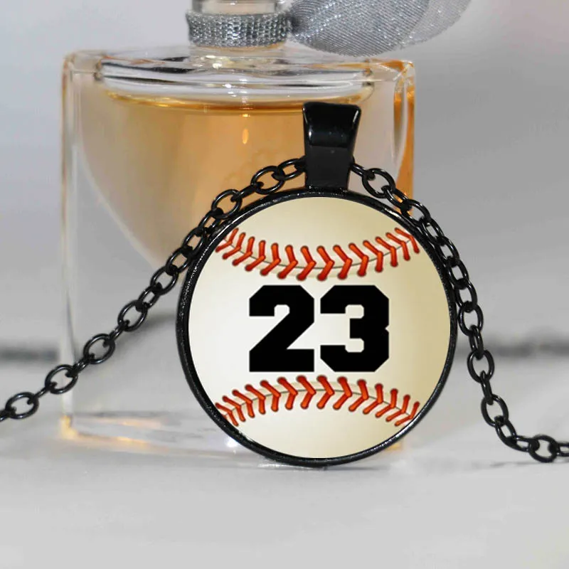 Новинка 2016 модное бейсбольное ожерелье с подвеской в виде софтбола спортивные