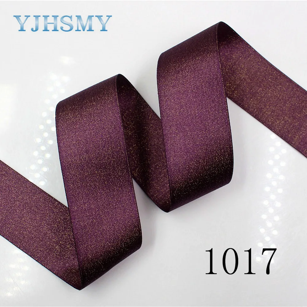 Двусторонняя Золотая лента YJHSMY 1712293 38 мм 10 ярдов Термотрансферная печатная