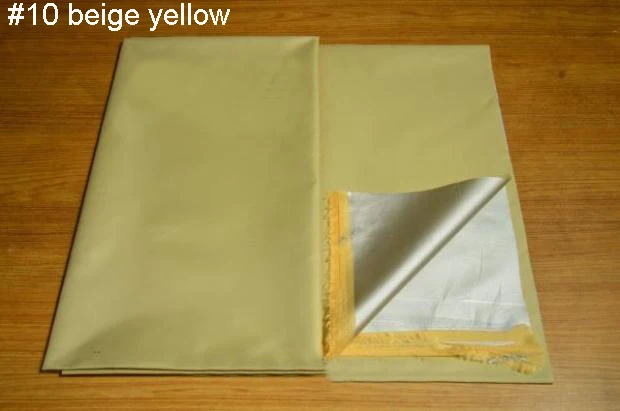 10 beige yellow 2 м/лот, материал с серебряным покрытием, светильник, занавес, покрытие автомобиля, уличная ткань тафта - Цвет: 10 beige yellow