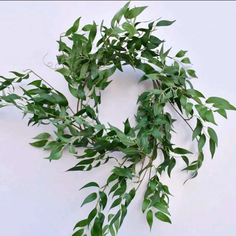Diy искусственные украшения яркие лозы ротанга листьев травы листья растений лоза ротанга Свадебные Para внутренние вечерние украшения 180 см