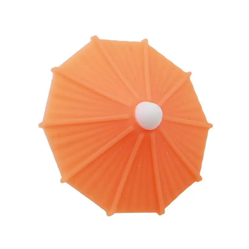 Silicone Party Umbrella Wine Glass Marker Charms 6pcs Drinking Buddy Cup Identification Cup Identifier Cup Label Tag Sign Mark