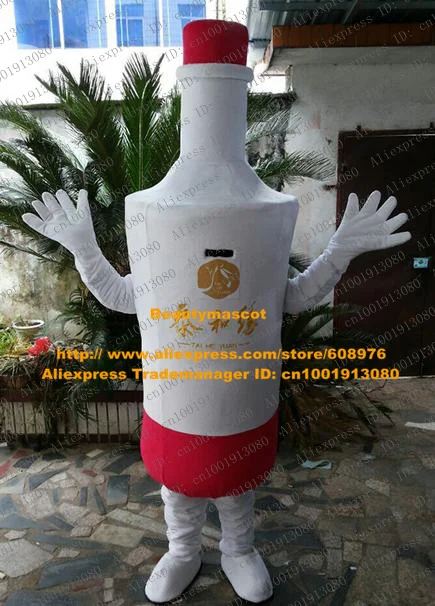 Verisimilar White Wine Bottle Garrafa Winebottle Jar Mascot Costume Cartoon Character Mascotte Adult Long Neck NO.9892 FS | Тематическая