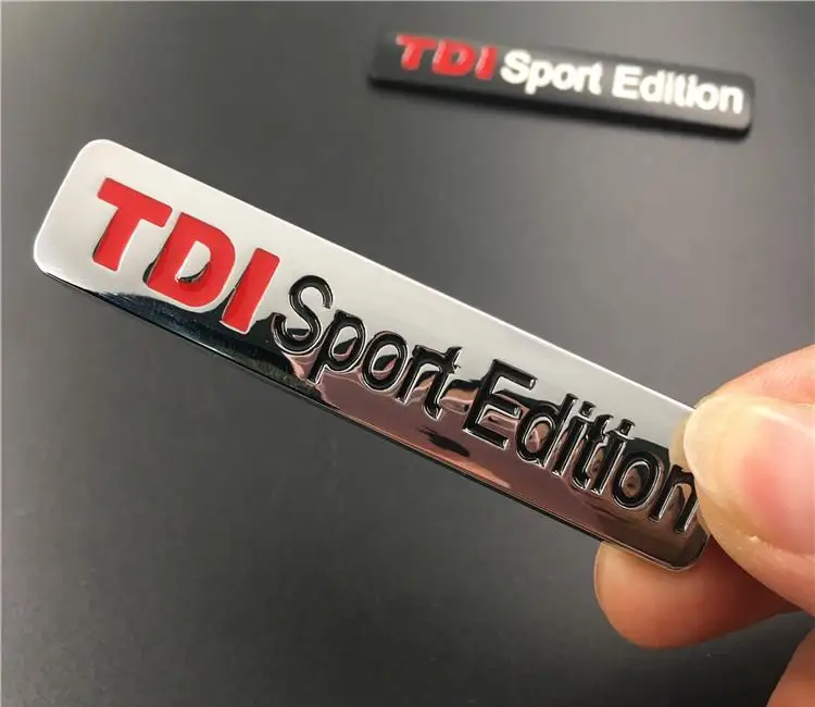 Пластиковый TDI Sport Edition стикер для модификации автомобиля эмблема|Наклейки на