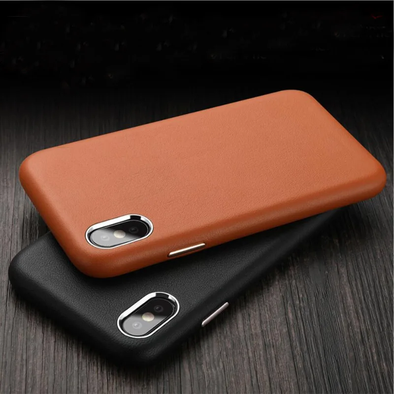 Чехол из натуральной кожи для iPhone XS 6 6S 8 7 Plus XR X Fundas Max Жесткий |