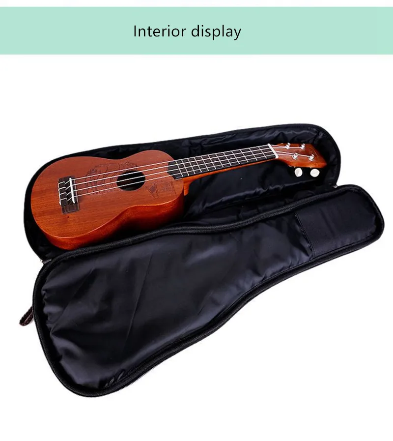 ZONAEL 21 23 26 дюймов мягкий хлопок народный портативный бас гитара Gig Bag Ukulele Чехол