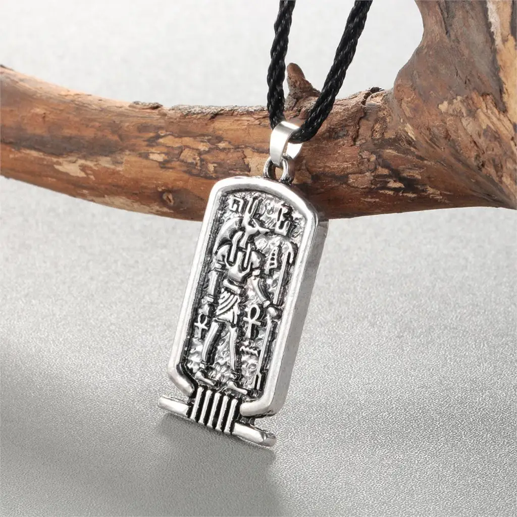Мужское ожерелье с подвеской в форме руны Kinitial винтажное треугольным узлом