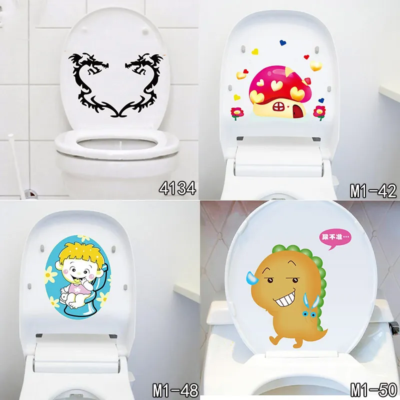 Виниловые наклейки на унитаз стул домашний декор для ванной комнаты|stickers home