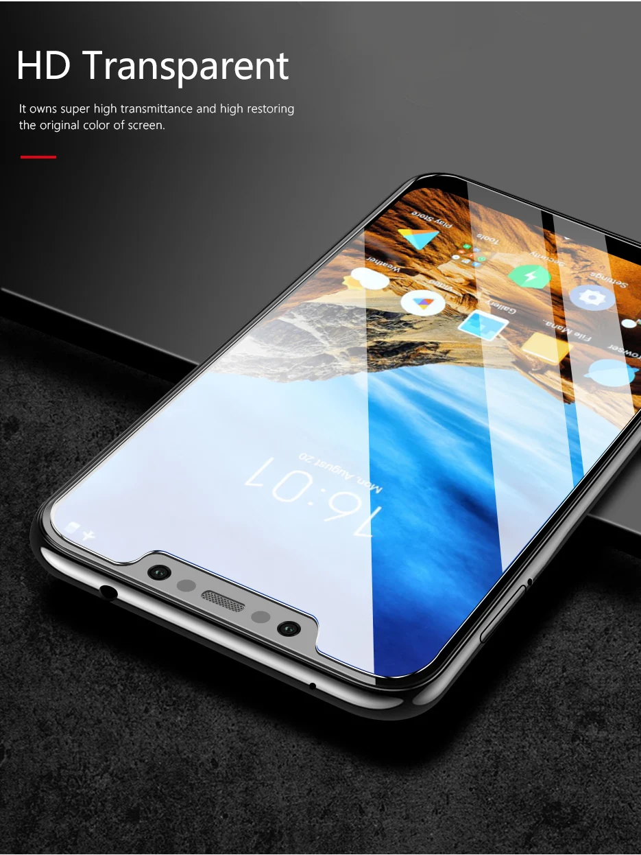 CHYI Pre mi um стекло для Pocophone F1 Xiaomi mi 8X защита экрана олеофобное покрытие 9H закаленное стекло Xiao mi Red mi Note 6 pro