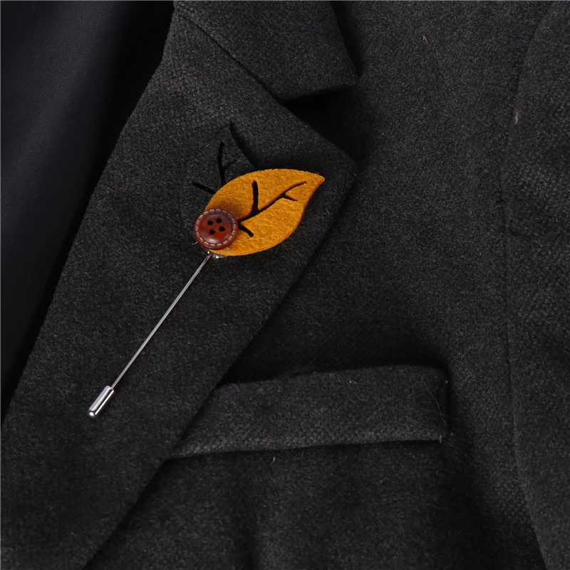 Европа и США модные рубашка иглы оставляет листья Кнопка Разъем типа длинные