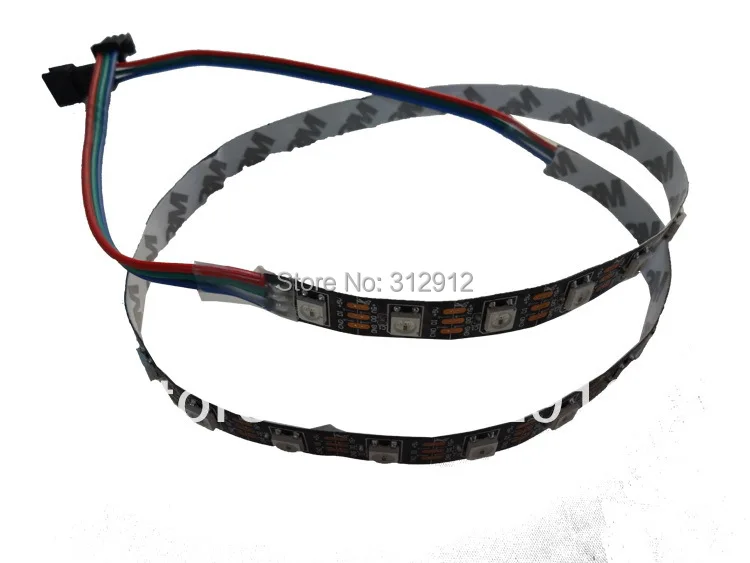 1 м DC5V WS2812B Черный PCB led pixel srip не водонепроницаемый 60 шт. WS2812B/m с пикселей|pcb drilling machine