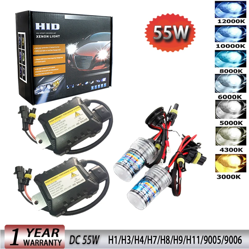 12V H1/H3/H7/H11/H8/H9/9005/9006 Ксенон Canbus спрятал балласт для автомобиля светильник головной светильник 3000K 4300K 5000K 6000K 8000K 10000K12000K