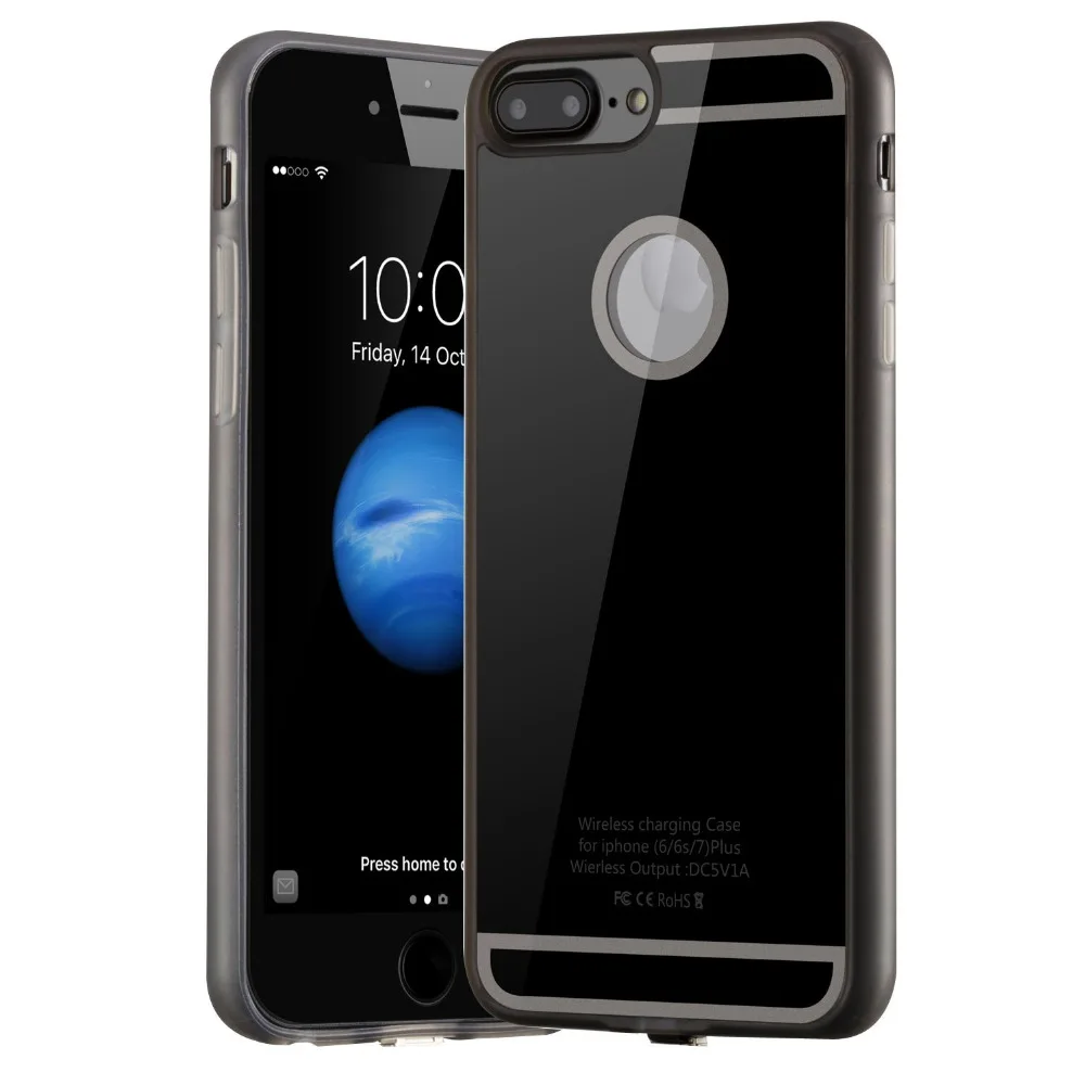 Qi Беспроводное зарядное устройство Pad Set приемник чехол для телефона iPhone 7 Plus