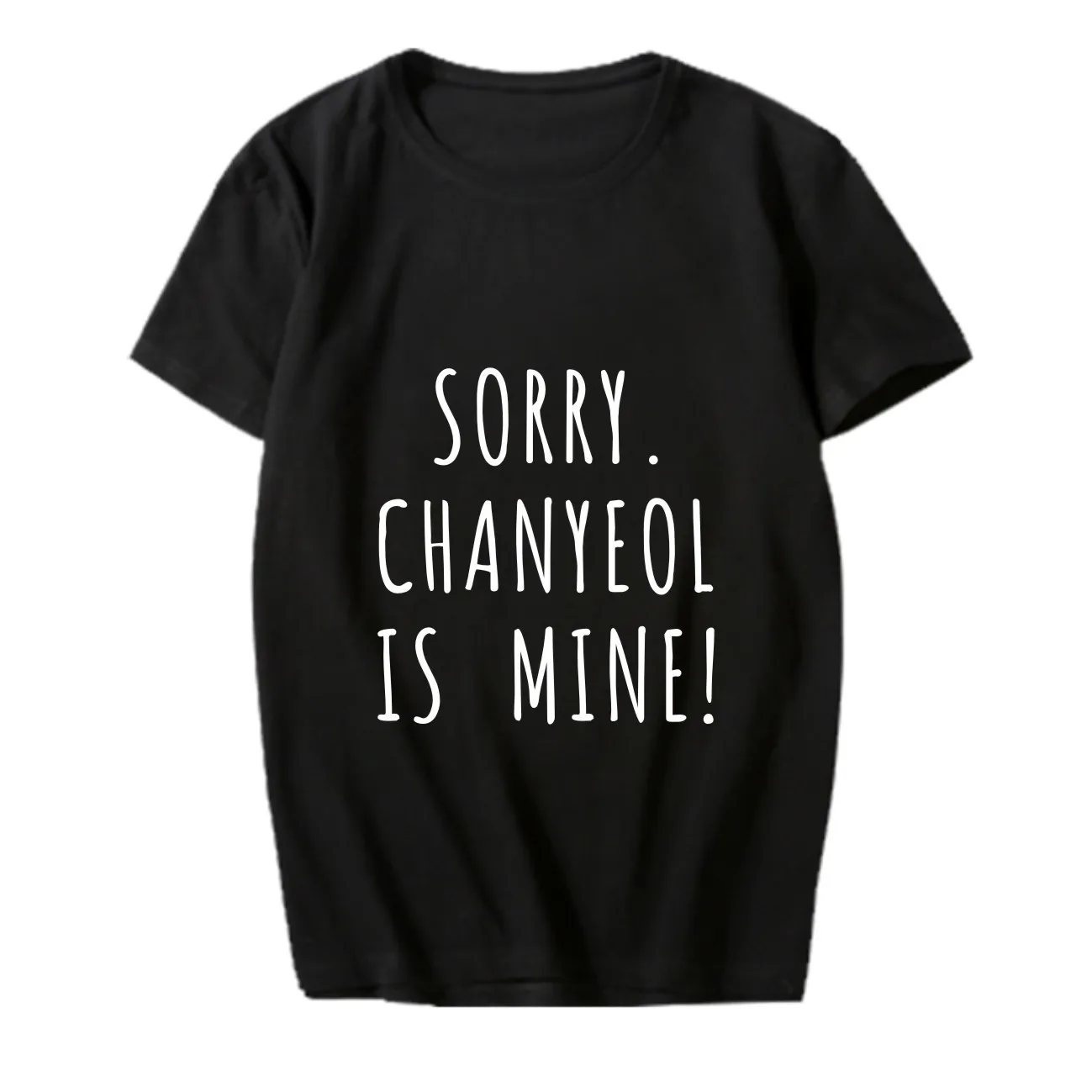 KPOP Exo Футболка женская футболка Sorry Is Mine имитирующая Футболка женская одежда Vogue Suho Do Chen Sehun Lay Kai товар