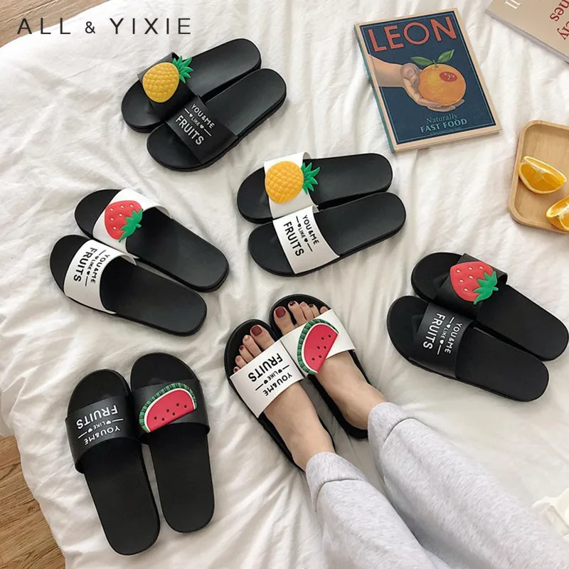 Все YIXIE/2019 г. модные женские шлепанцы милые летние повседневные пляжные без