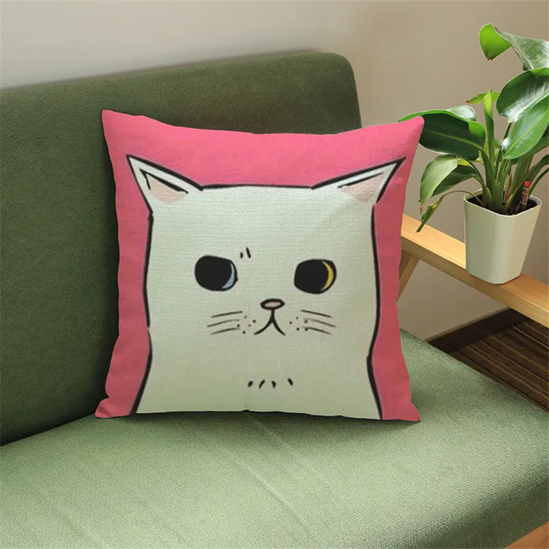 Забавный Чехол Подушка с изображением животных из мультфильма жирафа слона