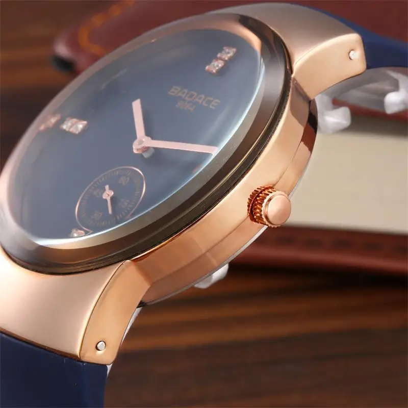 Модные Простые Стильные Топ люксовый бренд BADACE Часы мужские PU силиконовый