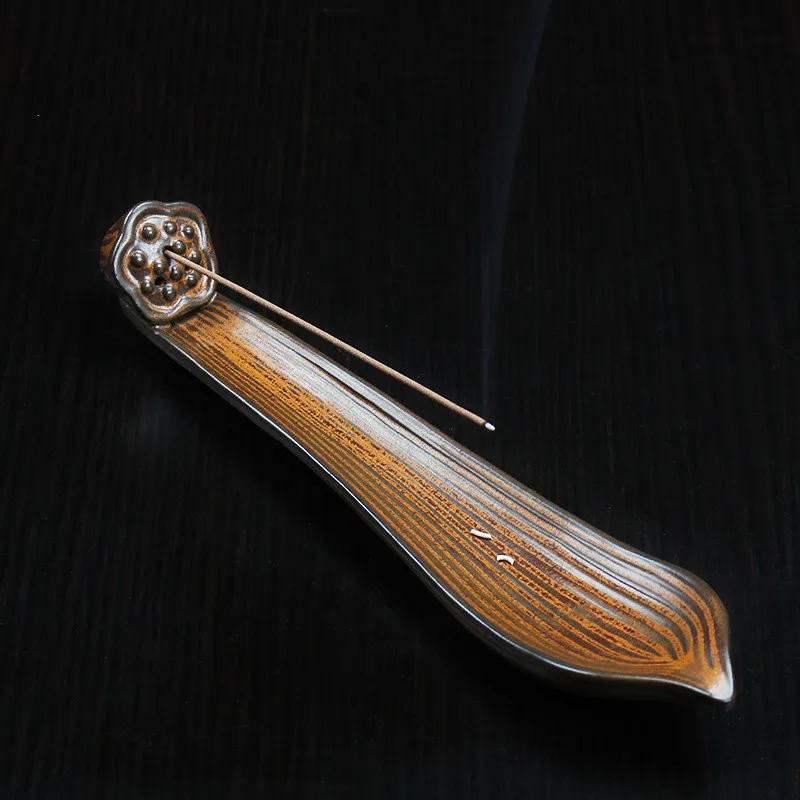 Lotus wishful line курильница. Керамическая С буддийские материалы|ceramic incense burner|incense