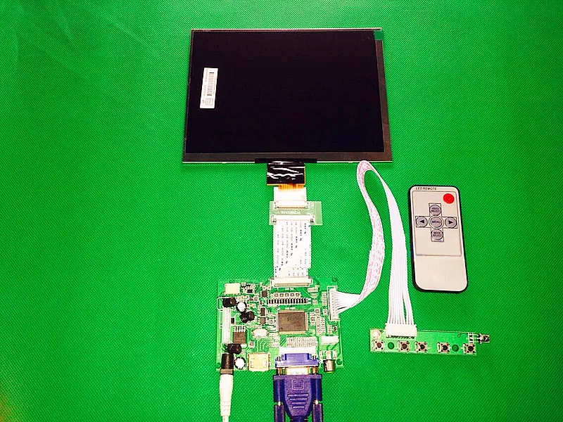 HDMI/VGA/AV плата управления драйвером+ " дюймовый HE080IA-01D 1024*768 ips ЖК-дисплей высокой четкости для Raspberry Pi