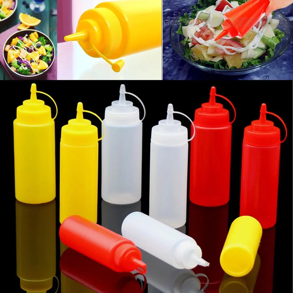 Прочные кухонные аксессуары горчичный уксус салатный соус пластиковый