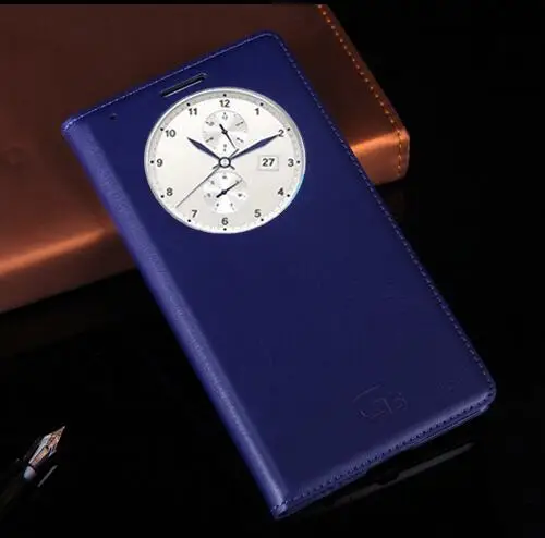 Кожаные чехлы с откидной крышкой и функцией автоматического просмотра сна для LG