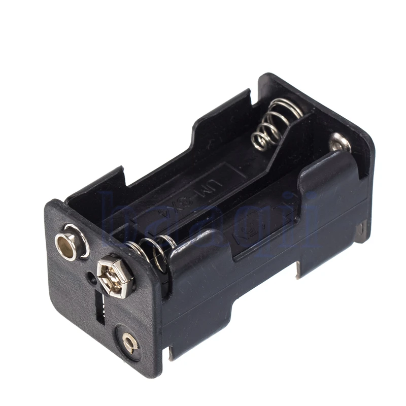 BAAQII 1 шт. 4 X AA Размер батареи держатель коробка 6V DC чехол с 9V защелкой A1899|battery