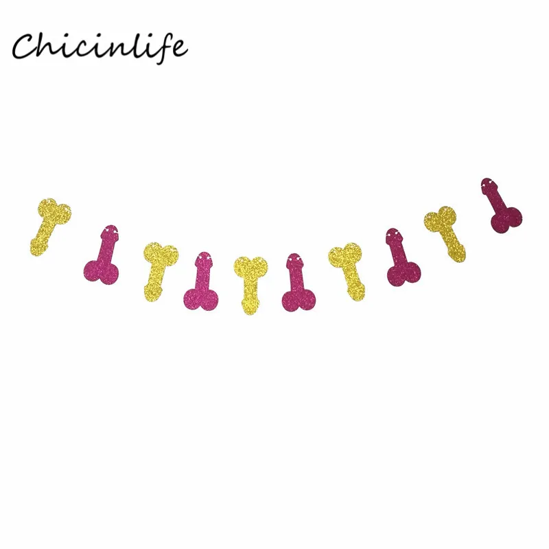 Chicinlife Вилли пенис бумажные салфетки чашки конфетти принадлежности для вечеринки-девичника Вилли напиток соломинки Свадебные куриные вечерние украшения - Цвет: gold rose red