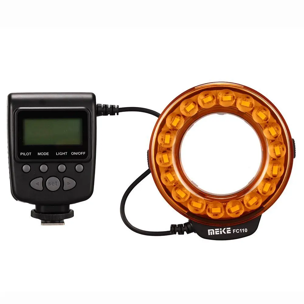Meike FC 110 светодиодный Кольцевая вспышка для FC110 sony Alpha MA A77 A580 A65 A37 A300 A350 A550 A700 A850 A900