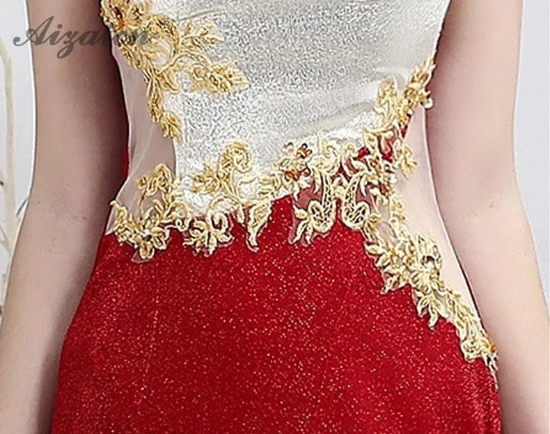 Красные белые роскошные длинные платья русалки Cheongsam современное тонкое платье на одно плечо Qi Pao традиционное китайское вечернее китайское платье-Ципао