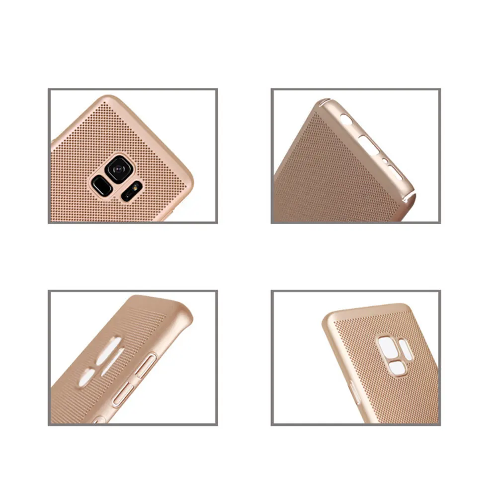 IDOOLS Case for samsung galaxy A8 2018 Heat Dissipation Back PC Cover Matte Hard Plastic Protect Bag Cases Samsung |