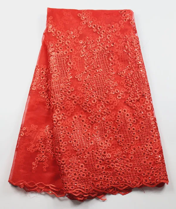 2016 Африканские Блестки Вышивка Чистая Кружевной Ткани С Блестками Для Швейных