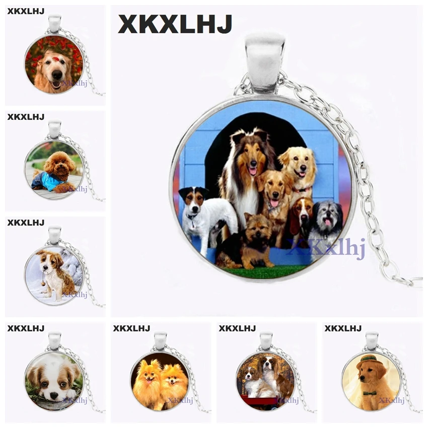 XKXLHJ 2018 стеклянный кабошон купольная Подвеска для питомца щенка собаки животных