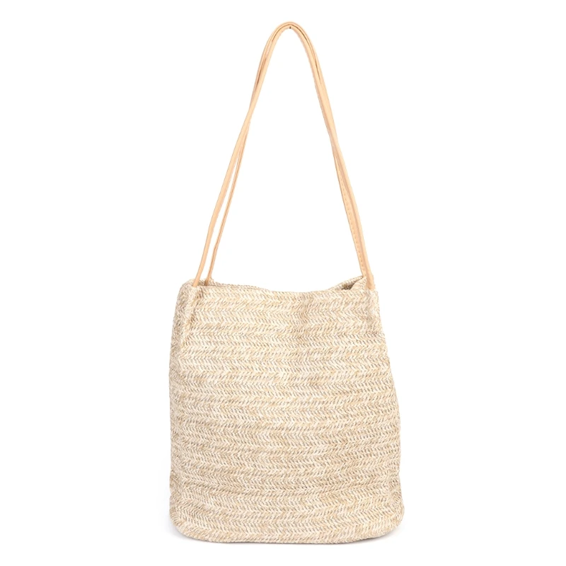 

Handmade Women Straw Woven Beach Tote Summer Shoulder Bag Shopping Handbag New