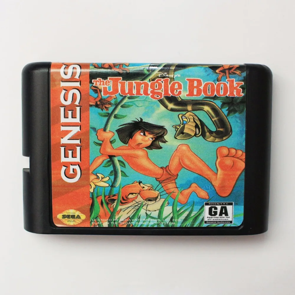 The Jungle Book NTSC USA 16 bit MD Game Card для Sega Mega Drive Genesis|16 bit|md game16 md |