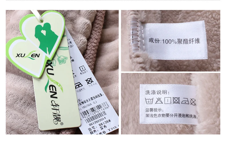 J& Q/Новинка; одинаковые пижамы для пар; зимние пижамы для отдыха; домашняя одежда для мужчин и женщин; толстые банные халаты; однотонные фланелевые халаты высокого качества