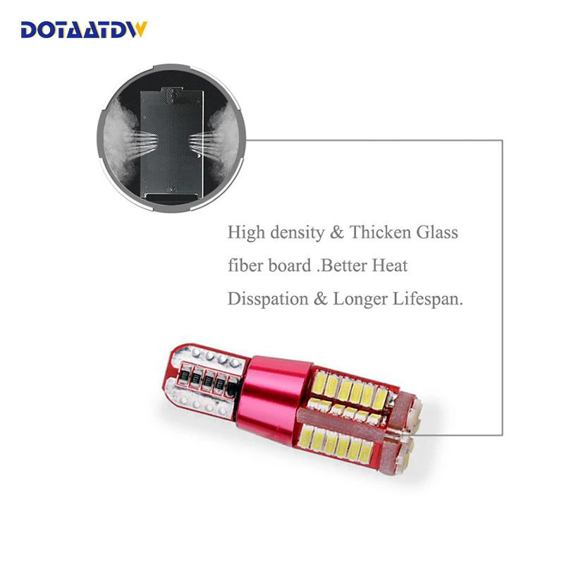 2x T10 168 194 W5W светодиодный 4014 CREE чип Сменные лампы Автомобильный номерной знак
