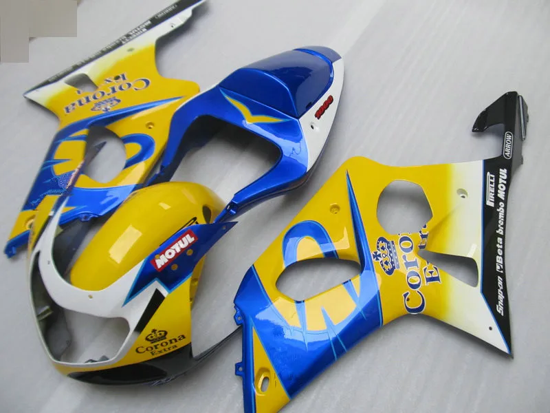 Комплект обтекателей для мотоцикла GSXR1000 K2 00 01 02 GSXR 1000 2000 2001 2002 ABS комплект желтых и