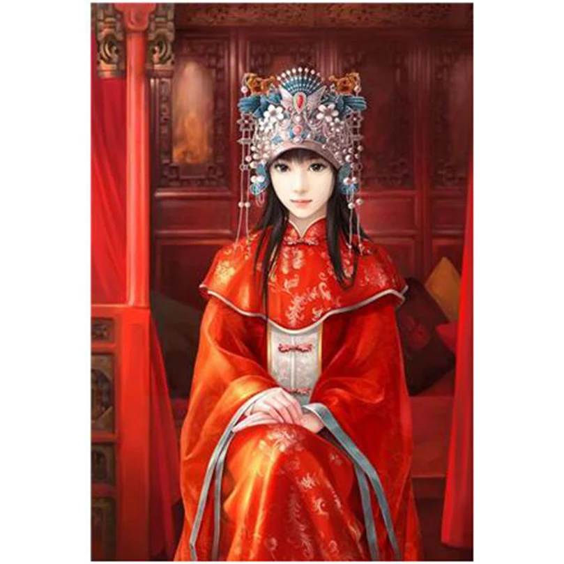 Набор для алмазной вышивки девочка DW538 | Дом и сад