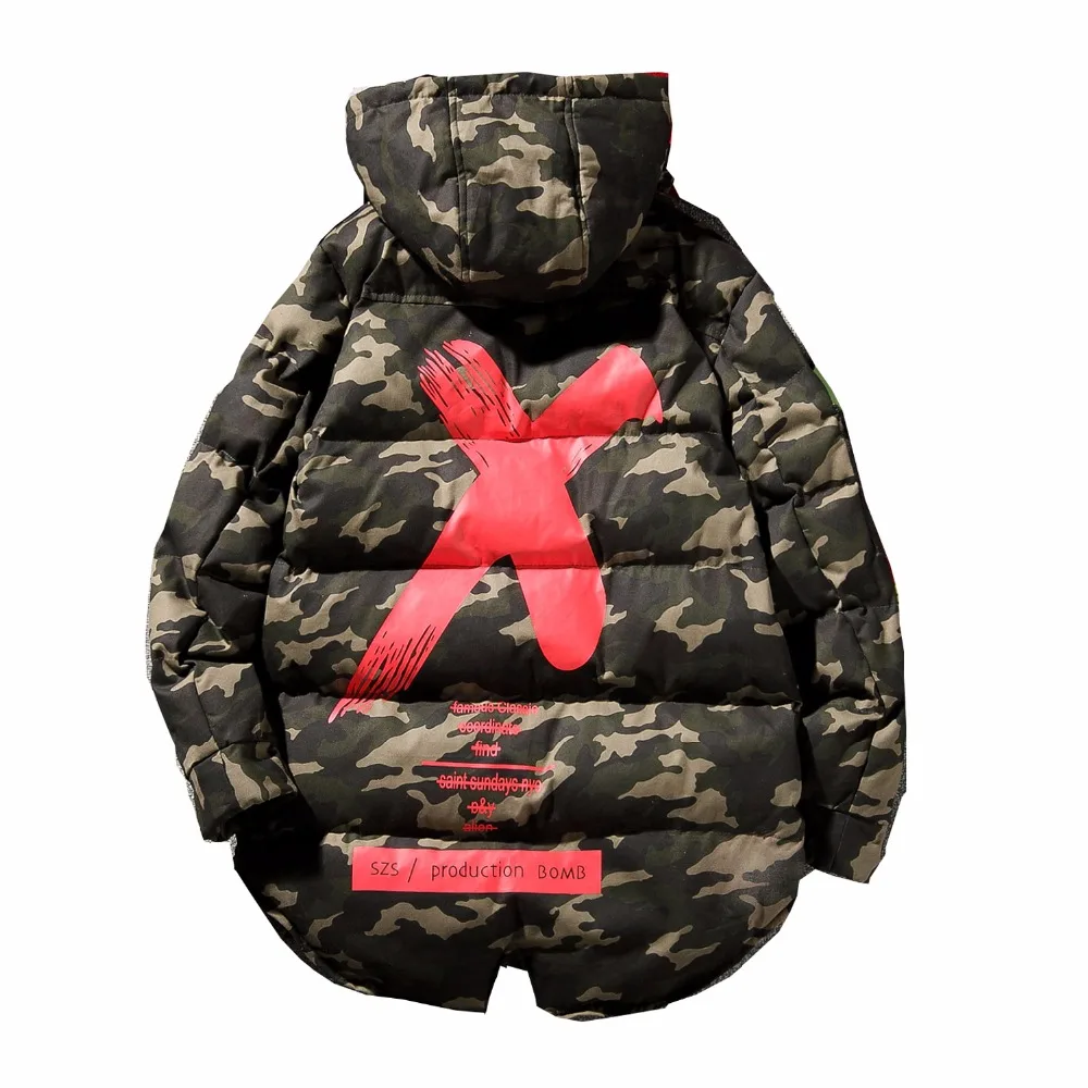 2017 г. зимняя модная теплая куртка Для Мужчин Длинная Куртка хип хоп Стиль толстые