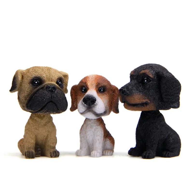 Мультфильм Смола бульдог корги Sway собак Щенок модель фигурку игрушки автомобиль