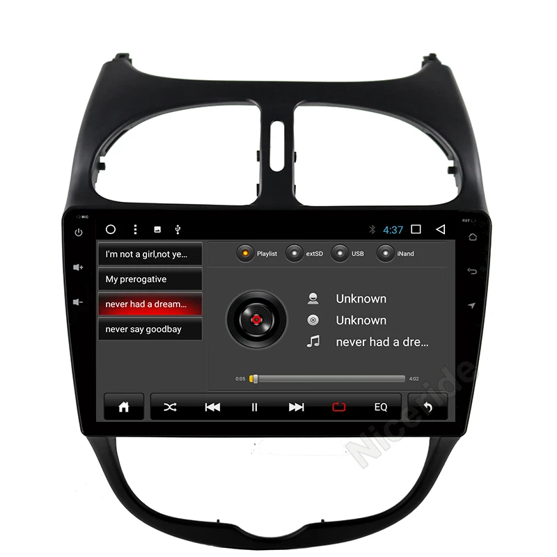 9 &quotAndroid 8 1 двойной Din автомагнитола Стерео gps Navi no CD dvd плеер для peugeot 206 2000 2016