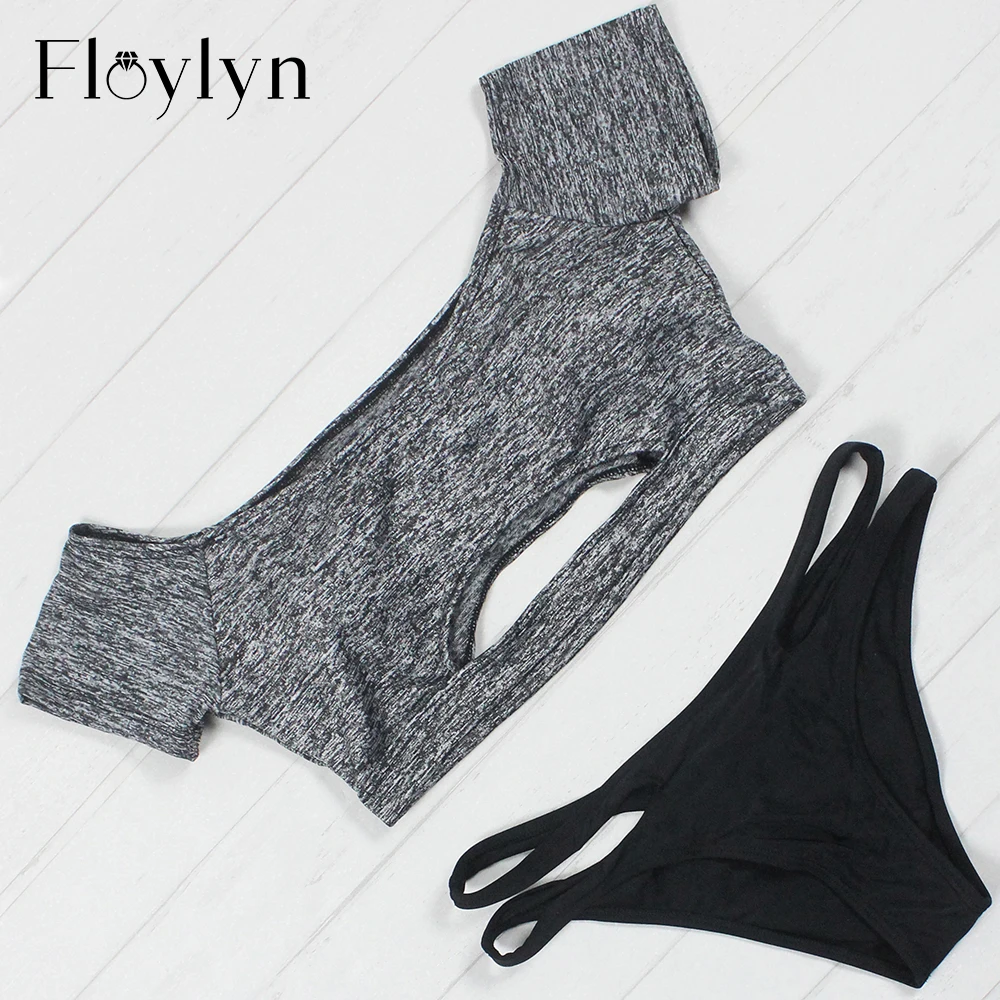 Купальник Floylyn 2018 женский бикини с открытыми плечами бандо|suit suit|suit womensuit sexy |